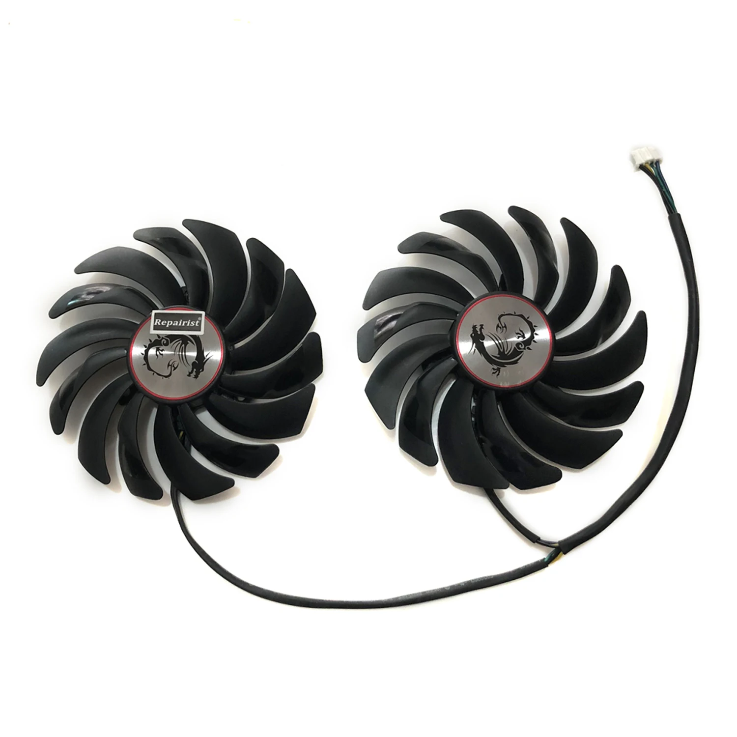 2 개/세트 GPU 쿨러,그래픽 팬,PLD10010S12HH,적용 대상 MSI RX580 GAMING,적용 대상 MSI RX570 GAMING,적용 대상 MSI RX480 GAMING, 적용 대상 MSI GT