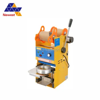 

Manual Cup Sealing Machine Plastic Paper Bubble Tea Cup Sealer 95mm75mm
