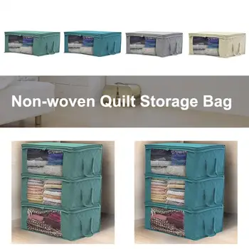 

Non-woven Portable Clothes Storage Bag Organizer Folding Closet Organizer For Pillow Quilt Blanket Quilt Bag Organizer Dropship
