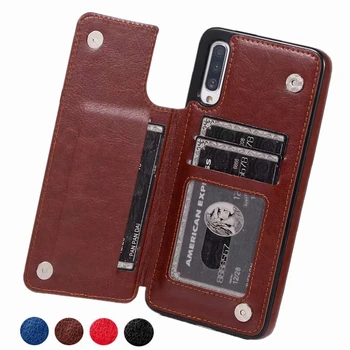 

PU Leather Wallet Case for Samsung Galaxy A70 A70S A50 A50S A40 A30S A30 A20E A10E A10S M10 Card Slots Magnetic Shockproof Cover