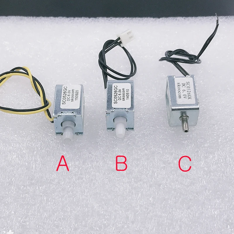 Электрический электромагнитный воздушный клапан Micro DC 6 В N/C нормально закрытый