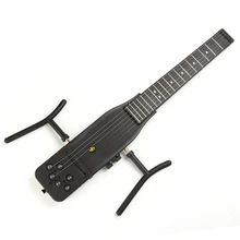 Электрическая тишина гитара 18 ладов крутая пластиковая практика 6 струн Акустическая гитара тренировочный инструмент запчасти гаджет для начинающих