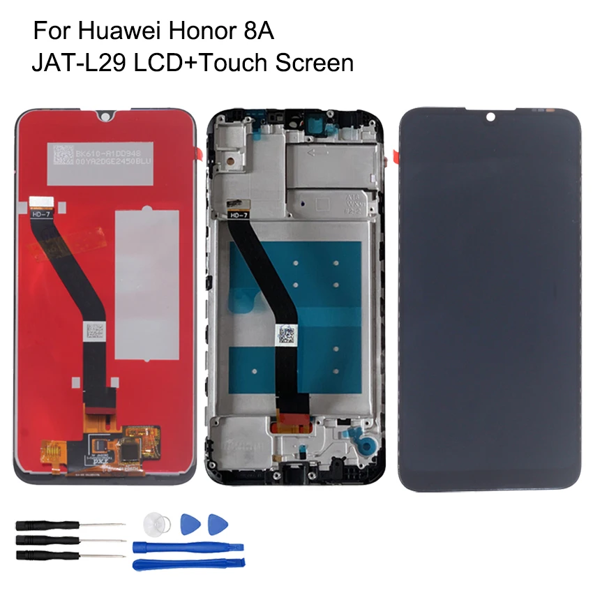 ЖК дисплей с рамкой для Huawei Honor 8A дигитайзер сенсорного экрана дисплеем