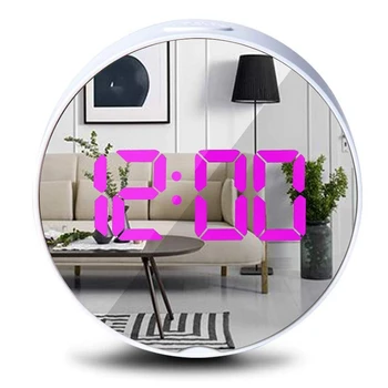 

Led Digital Alarm Clock Bedside Battery Power Kid Clock with Temperature 12/24 Hour Set Snooze Modern USB Electric Clocks for De