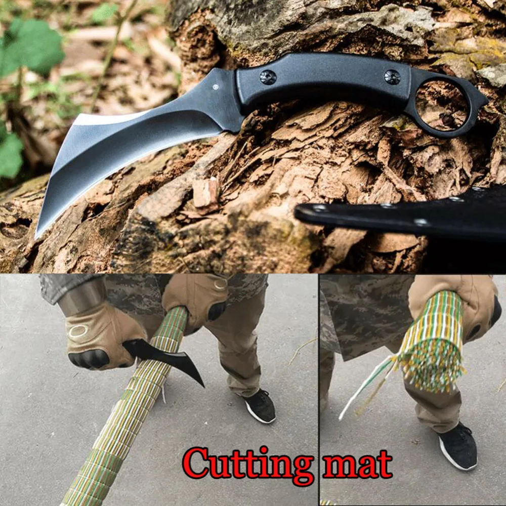 Походный охотничий нож Promithi, нож Karambit, нож для выживания с фиксированным лезвием, ножи с оболочкой