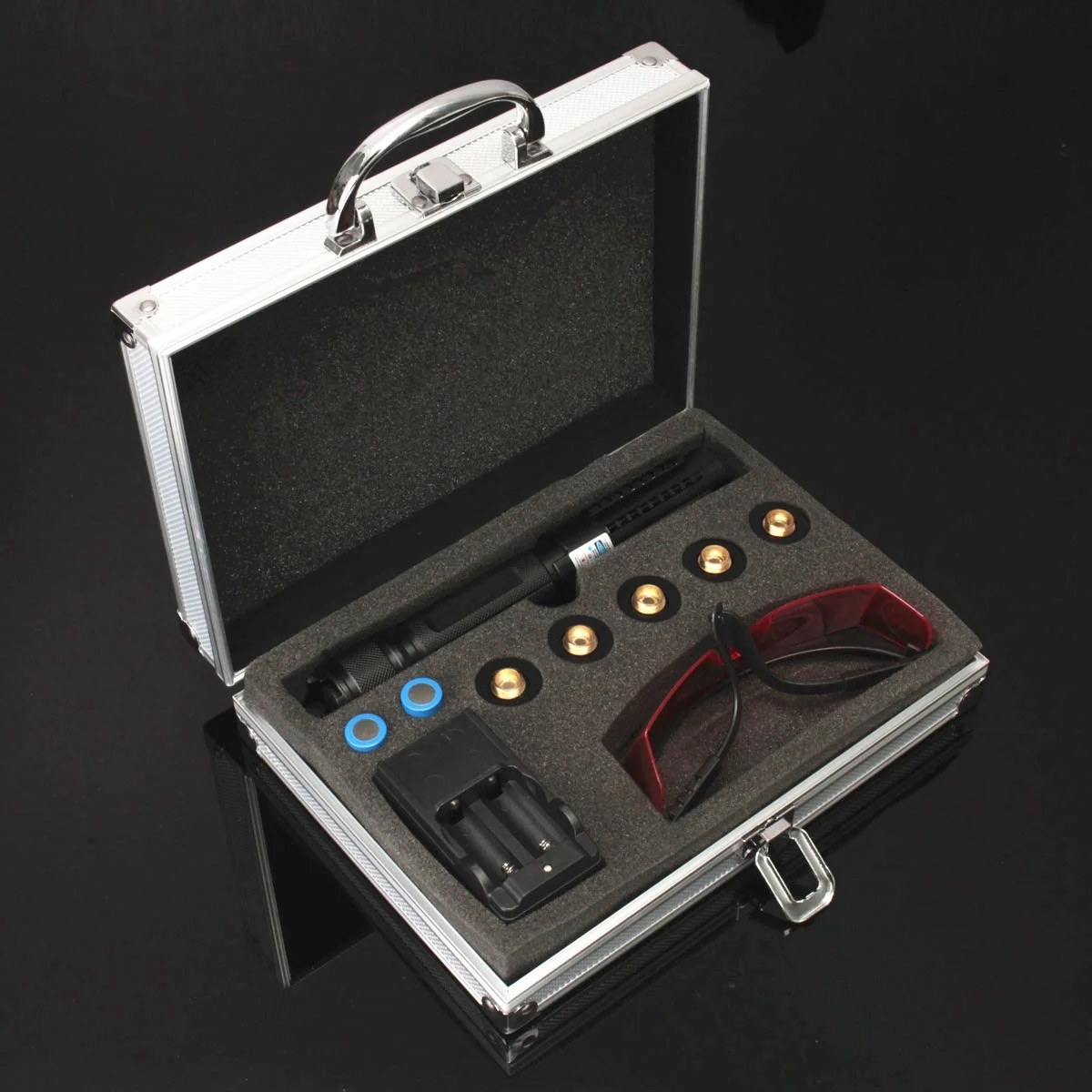 

Portable Powerful Professional 1000m High Power Military Blue Laser Pen Set