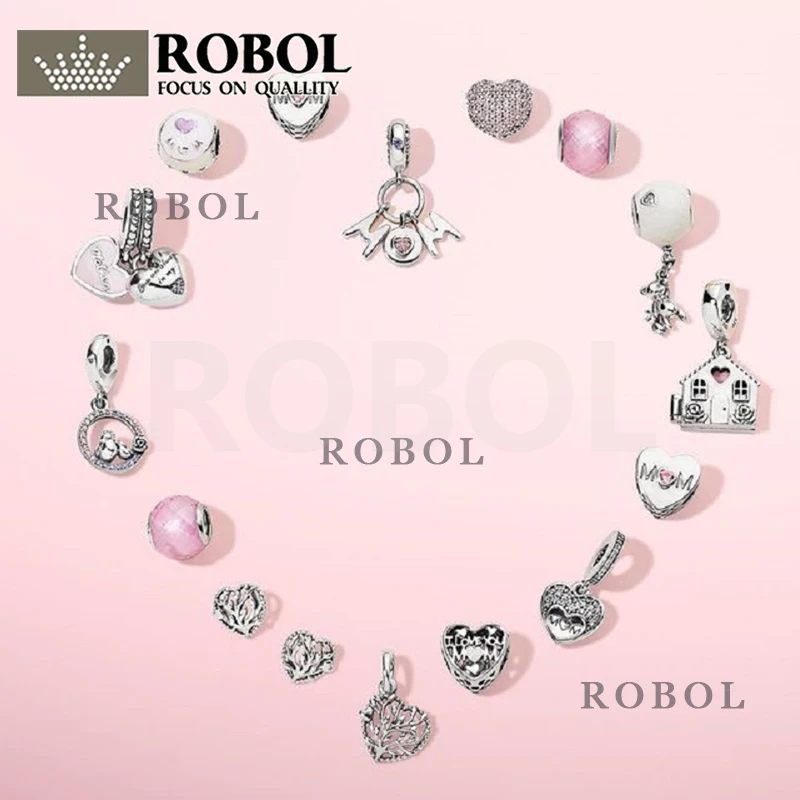 

2021 Popular Style 100% 925 Sterling Silver Heart Shop Silver Pendant with Pink Cubic Love Heart Ladies Jewelry