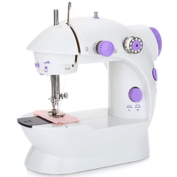 

2019 Mini Portable Handheld sewing machines Stitch Sew needlework Cordless Clothes Fabrics Electrec Sewing Machine Stitch Set 16
