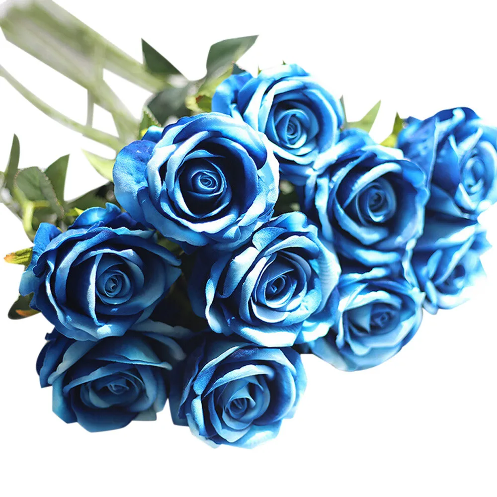 Красивые розы пионы, искусственные цветы, маленький букет Флорес, для дома, вечерние, весенние, свадебные украшения, свадебные искусственные цветы YL5