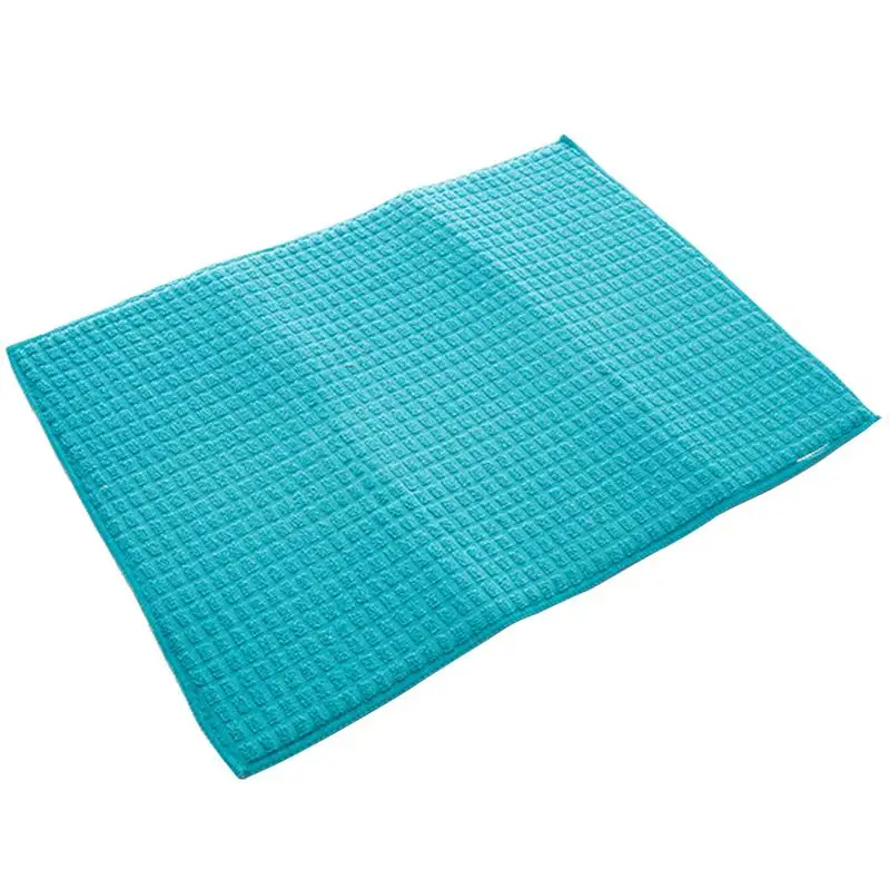 1pc Microfiber Dish Drying Mat, Heat Insulated Pad, Super Absorbent Dish  Drainer With Sponge For Kitchen Canteen Restaurant, Drying Pad, Reversible  So