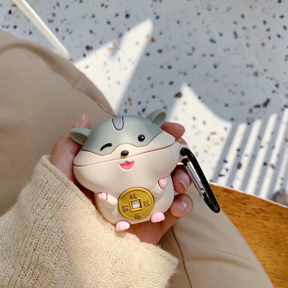 1137L Чехол для наушников для AirPods, чехол, силиконовый, милый, любовь, аниме, защитный чехол для Apple Air pods 2, чехол для наушников, кольцевой ремешок - Цвет: 1137L