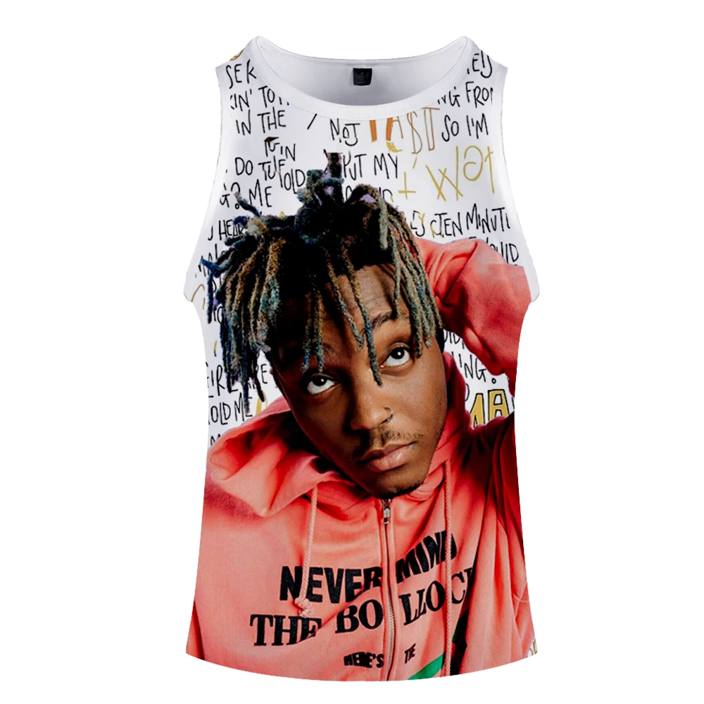 Juice WRLD Harajuku топы,, хип-хоп Модные топы, забавная уличная одежда Post Malone для мужчин и женщин, летняя майка Juice WRLD