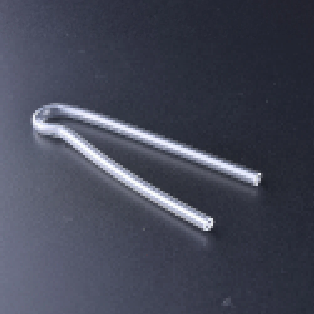 R shape BTE Earmold слуховой аппарат трубка с пластиковым замком предварительно формованная помощь Earmold трубка с пластиковым замком