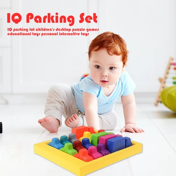 

Children Kids Funny Entertainment Game Play Toy Set IQ Parking Lot Puzzle Board Car Model Maze Parking Lot IQ Puzzl