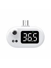 Mini termometr telefon komórkowy cyfrowy termometr z wyświetlaczem LED USB bezdotykowy czujnik temperatury na podczerwień typ C higrometr