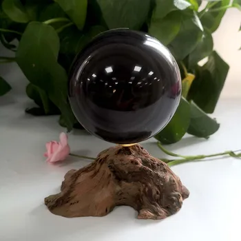 

Wholesale Natural Obsidian Cat's Eye Sphere High Quality Hand Polished Crystal Healing Quartz Rock For Gift & Home Decor XMF
