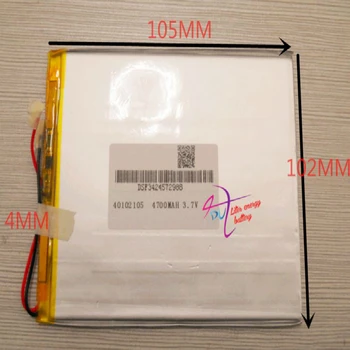 best battery brand 1PCS 3.7V 4700mAh 40102105 Battery Tablet PC tablet generic brand of rechargeable lithium polym