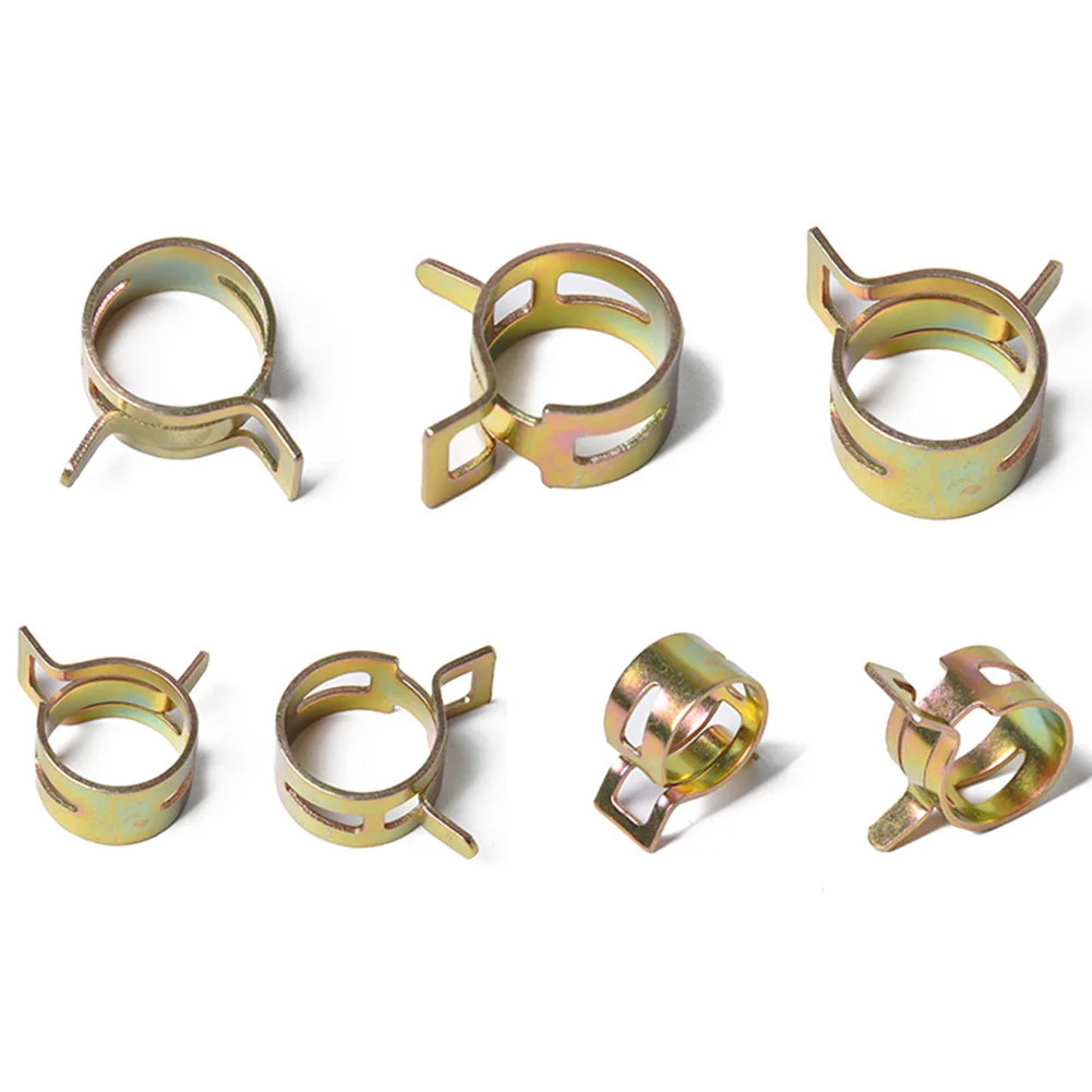 

160pcs/set Fuel Line With Box Steel Clamps Spring Clip Fastener Durable Assortment Accessories Vacuum Hose Air Tube Car 6-17mm