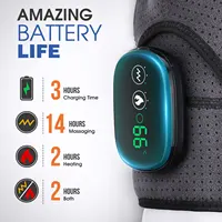 Electric Heating Shoulder Brace LED Display Vibration Shoulder Massage Support Belt Strap For Arthritis Joint Injury Pain Relief 2