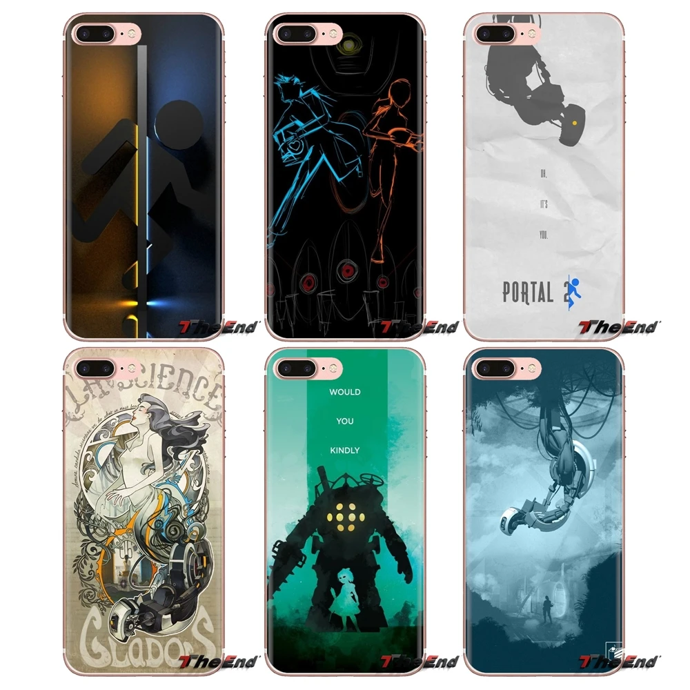 Portal 2 leaves minimalistic video For iPod Touch Apple iPhone 4 4S 5 5S SE 5C 6 6S 7 8 X XR XS Plus MAX Transparent TPU Housing |