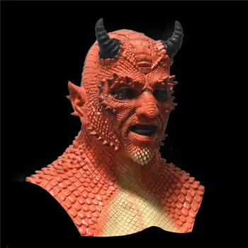 

Belial The Demon Mask Devil Latex Cosplay Costume Props Masks Gloves Halloween High Quality Halloween masks