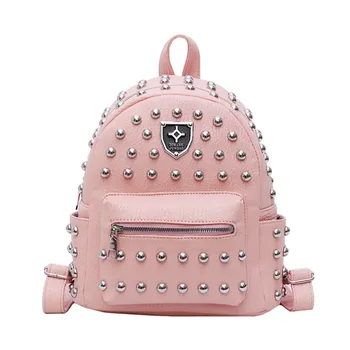 

Mini School Bags 3D Printed Fashion Women's Rivet Wild Wild Backpack New Cool Leisure Travel Backpack Shoulder Bag For Teenages