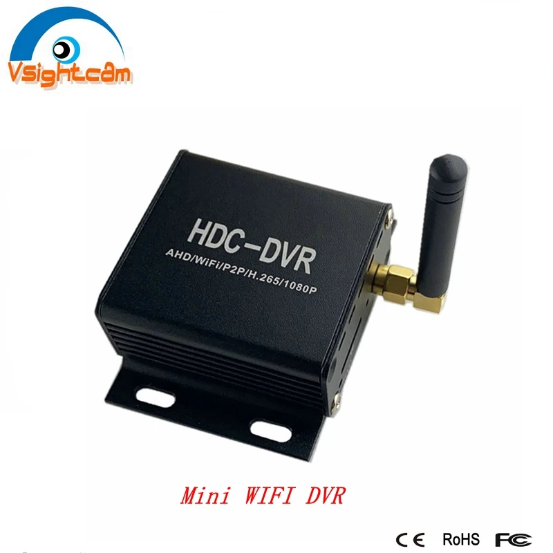 1 канал Мини AHD/TVI/CVI HDC DVR Wifi сетевая камера Мобильный H.265 система видеонаблюдения AHD