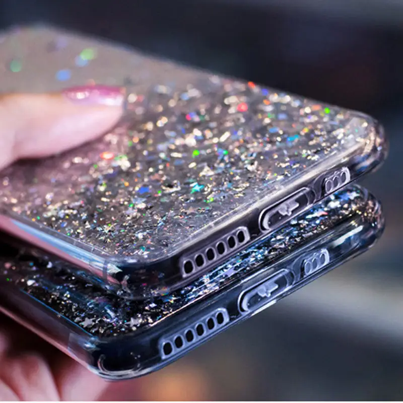 apple 13 pro max case Luxury Bling Glitter Phone Case For iPhone 12 13 11 Pro X XS Max XR Silicon Cover For iPhone SE 2020 7 8 6 6S Plus Back cover 13 pro max case iPhone 13 Pro Max