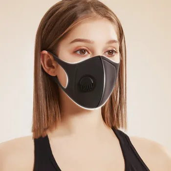 

Reusable Face Mask Anti Dust PM2.5 Washable Mouth Mask With Valve Double Filtration Ventilation Comfortable Safe Breathing Tool