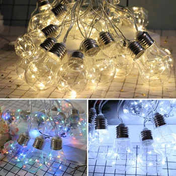 

5m LED Globe Bulb Festoon String Lights Outdoor Waterproof Ball String Home Christmas Garland Wedding Garden Party Decoration