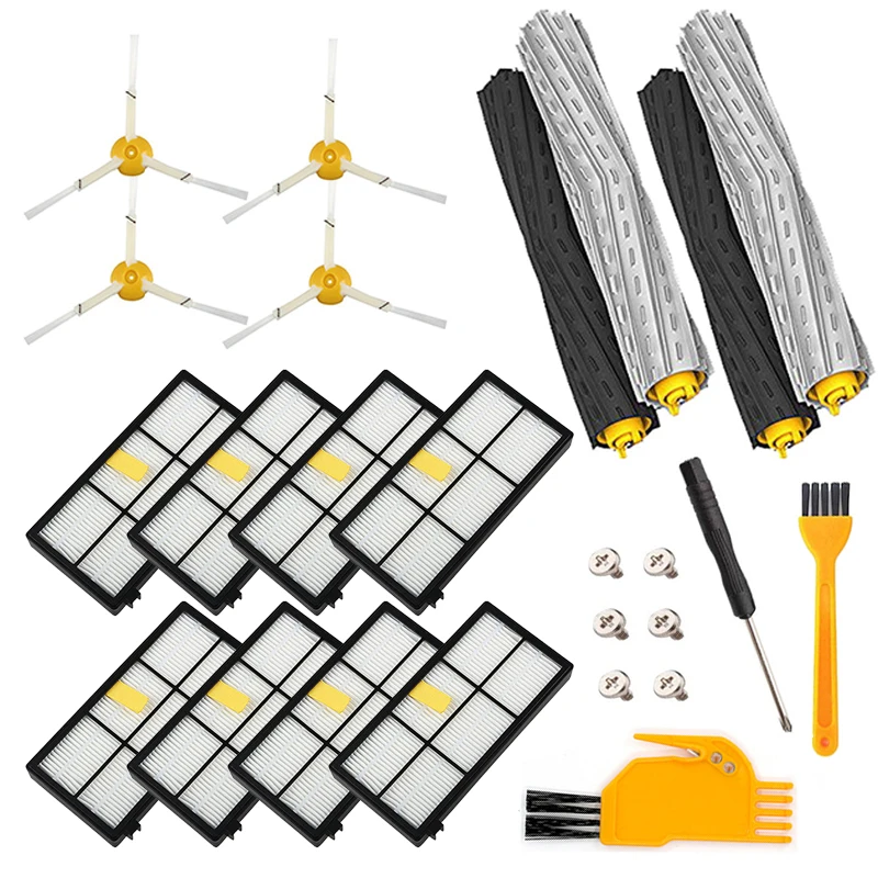

25Pcs/set Filters Brushes Spare Parts For iRobot Roomba 980, 990 Vacuum Cleaner