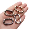 2Pcs Gate Spring Oval Ring Buckles Clips Carabiner Purses Handbags Oval Push Trigger Snap Hooks Carabiners For bag clothes ► Photo 3/6