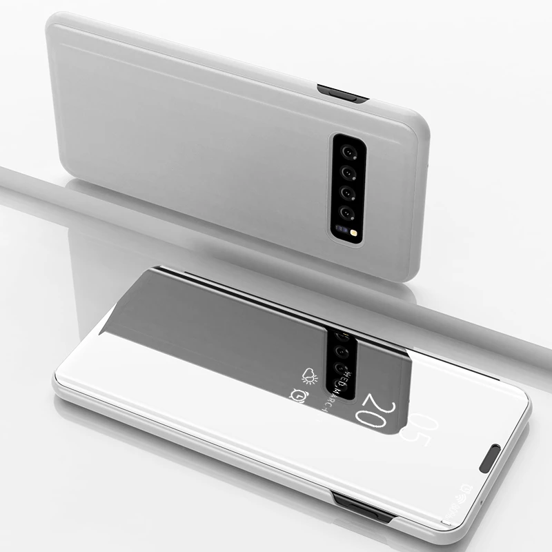Зеркальный флип-чехол для телефона samsung Galaxy S10E S10 Plus Прозрачный чехол для samsung s10 s10e s10+ чехол-подставка подходит для S 10 - Цвет: 07