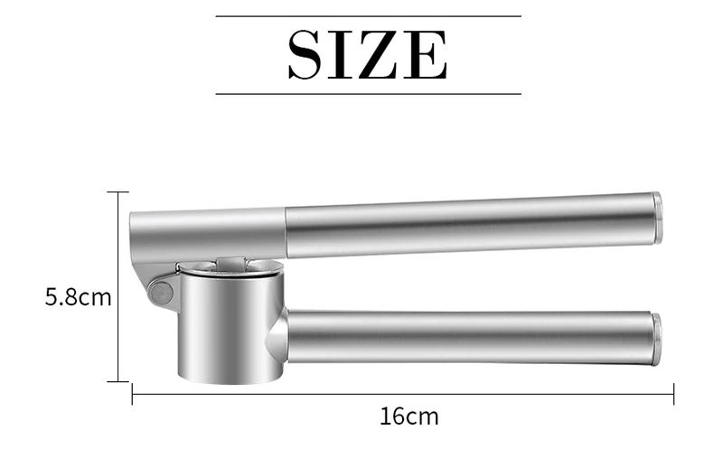 Нержавеющая сталь 304# быстро сжимает руки Чеснок Имбирь Пресс дробилка ручной кухонный инструмент Устройство для чистки чеснока