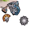 PGY – autocollants en tissu, badges de mort Punk, vent, crâne de faucon, bricolage, points de broderie en tricot, réparation, veste, décoration de manteau ► Photo 3/5