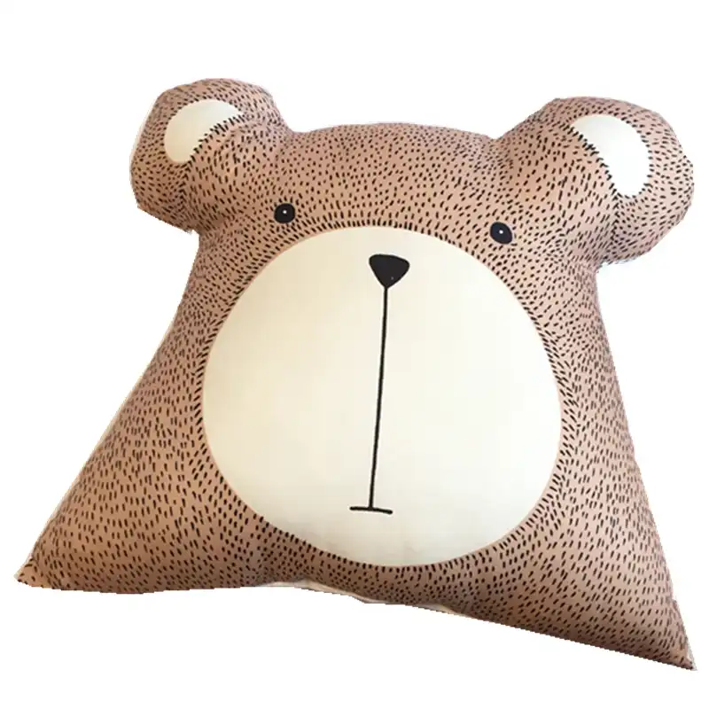 Decrotive Pillow Chambre Bebe Cartoon Animals Bear Cushion For Sofa Baby Room Homenordic Kids Throw Pillow Photo Props Stuffed Plush Animals Aliexpress