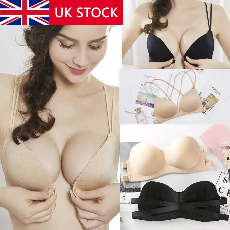 Ingiltere Kadin On Sabitleme Sutyen Kati Racer Geri Balenli Straplez Sutyen Bras Aliexpress