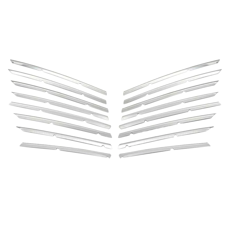 Car Front Bumper Top Grille Grill Strips Trim for Peugeot 3008 GT 2016 2020 5008 GT 2017 2020