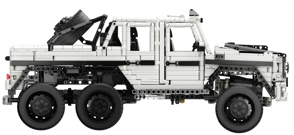 AMG G63 двигатель RC масштаб 1:8 BEnz 6X6 совместимый Technic MOC строительные lepinbricks блоки кирпичи обучающая модель игрушки подарки