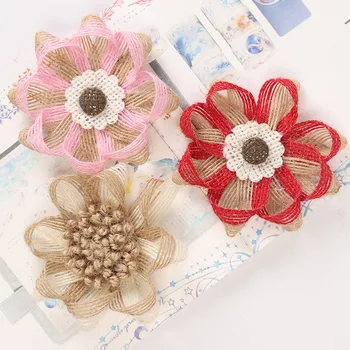 

5PCS Fish Silk Braided Creative Handmade DIY Decorative Flower Clothing Shoes Hats Decorative Jewelry Accessories