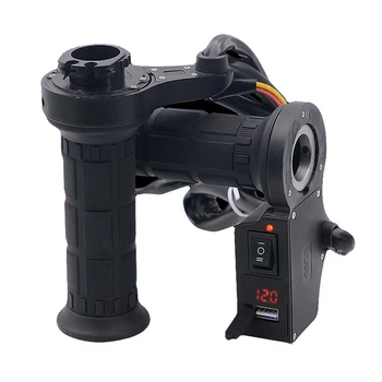 

Motorcycle 12V Electric Hot Heated Hand Grips Handlbar MTB Bicycle Motorbike Handle Bar Protector Accessories