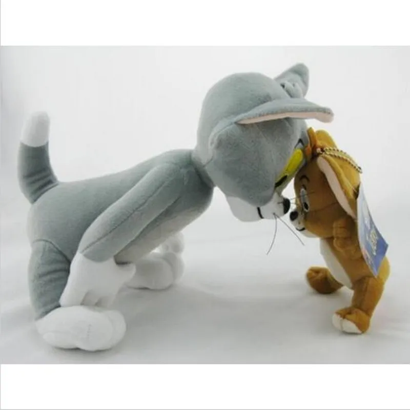 2 шт./компл. том и мышонок Джерри плюшевые игрушки, забавные плюшевые животные куклы для детей Подарки
