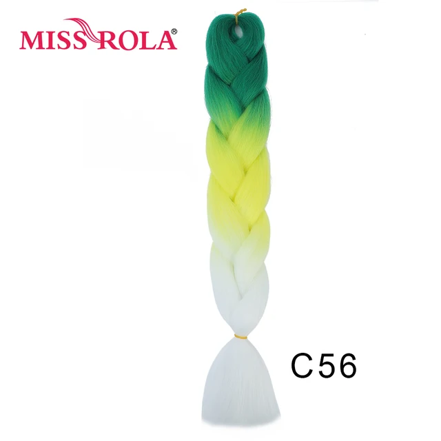 New Colors Synthetic Glowing Hair Twist Braids Ombre Color For white Women Braiding Hair Extensions Jumbo Braids KaneKalon Hair C56