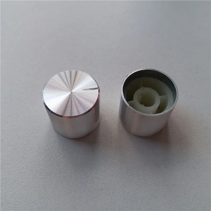 

12pcs aluminum plastic knob potentiometer knob 18*16*6mm D shaft cap Volume knob switch cap for HI-FI amplifier