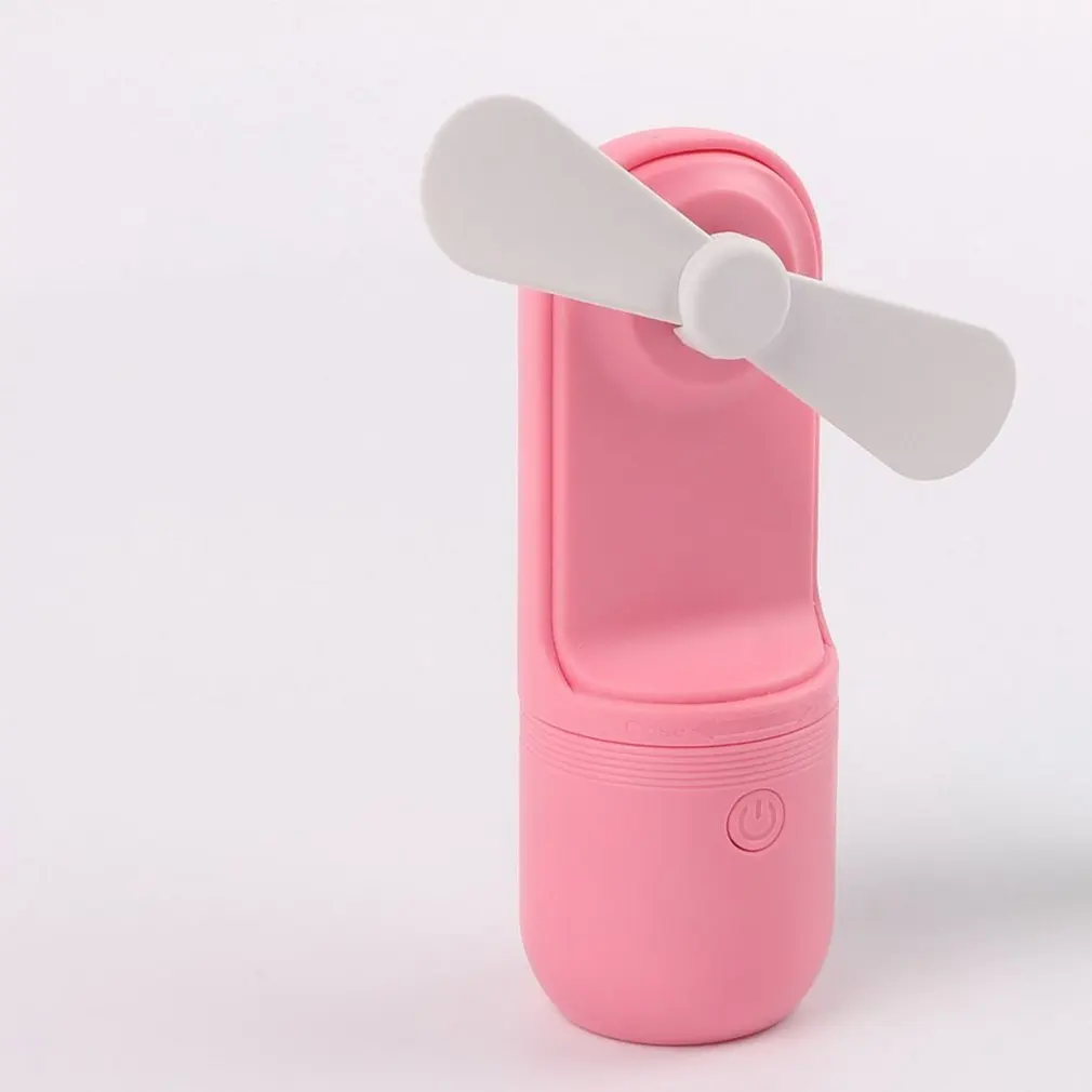 Симпатичная капсула мультяшная мини USB Портативная зарядка ручной вентилятор многофункциональный подарок маленький вентилятор мягкое лезвие