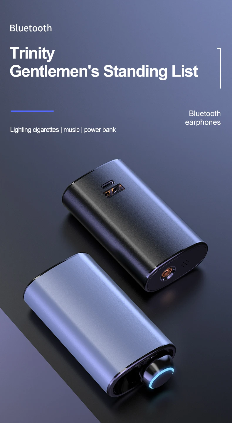 Многофункциональные спортивные наушники 3 в 1, Bluetooth, беспроводные наушники с одним ухом, бизнес гарнитура, Мини наушники с внешним аккумулятором, сигаретный свет