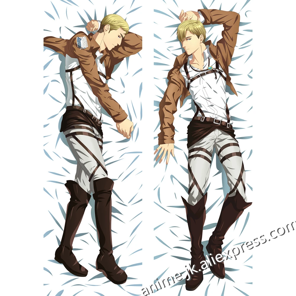 Japanese Anime Attack on Titan Dakimakura Body Pillow Cover Case Hugging Pillowcase | Тематическая одежда и униформа