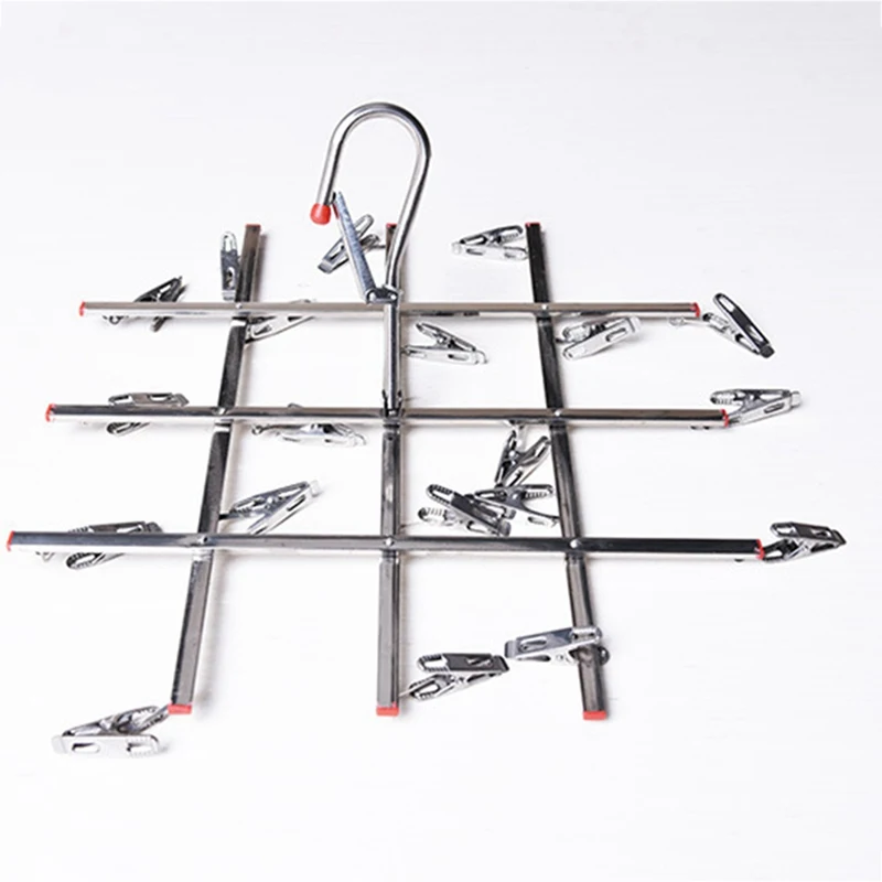 Clothes Drying Rack Folding Socks 20Clips Laundry Holder Rack Towels Underwear Hanger Drying Pegs Clothespin Clothes Hanger