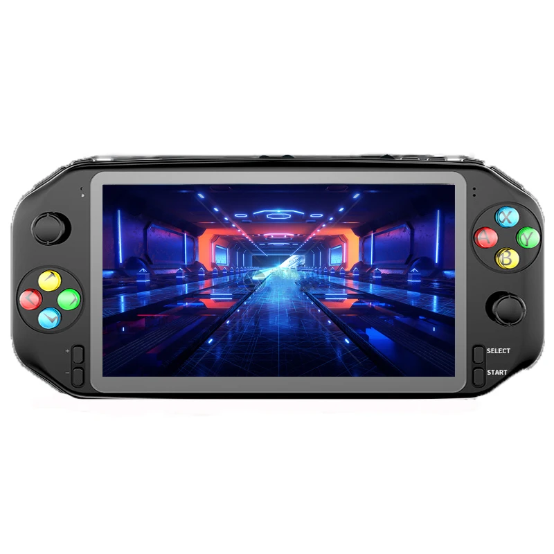 PS1 игровая консоль RS18 7 дюймов портативная двойной джойстик контроллер TF карта