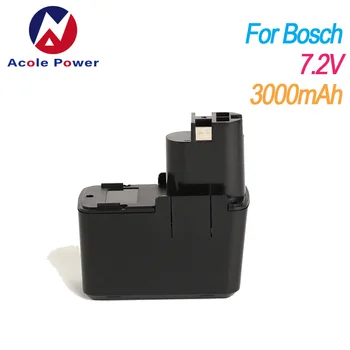 

7.2V Battery for BOSCH Power Tool Drill 3000mAh Ni-MH Rechargeable Replacement Battery 2607335032 2607335031 GDR50 GNS GSR 7.2